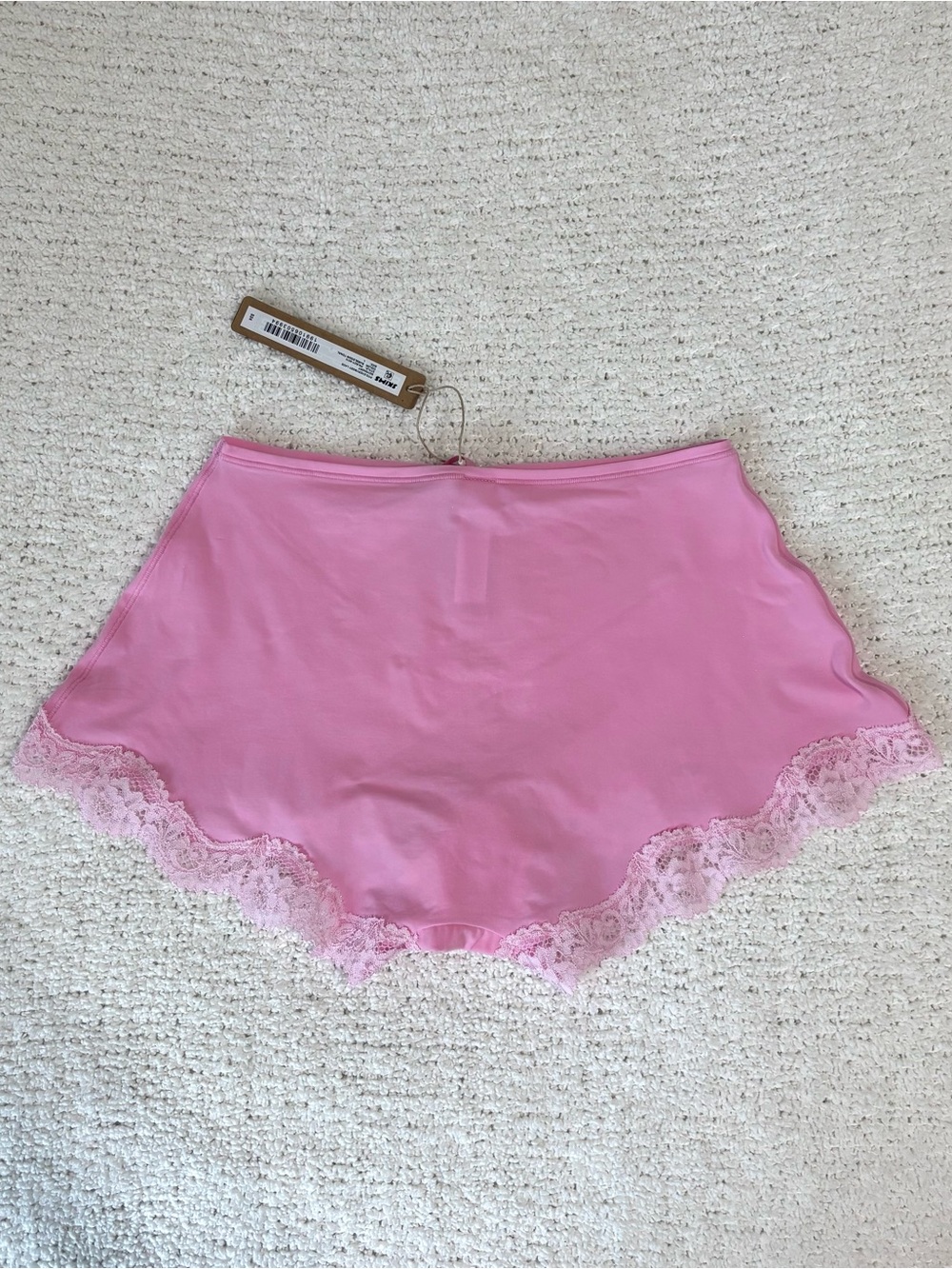 SKIMS Pink Lace-Trim Boyshorts - Picture 3 of 4